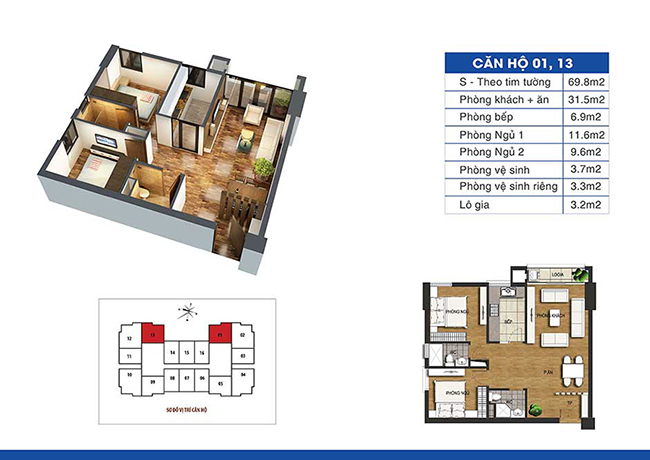 Chính chủ bán căn hộ 2PN đẹp nhất toà CT36B - Có chỗ để ô tô