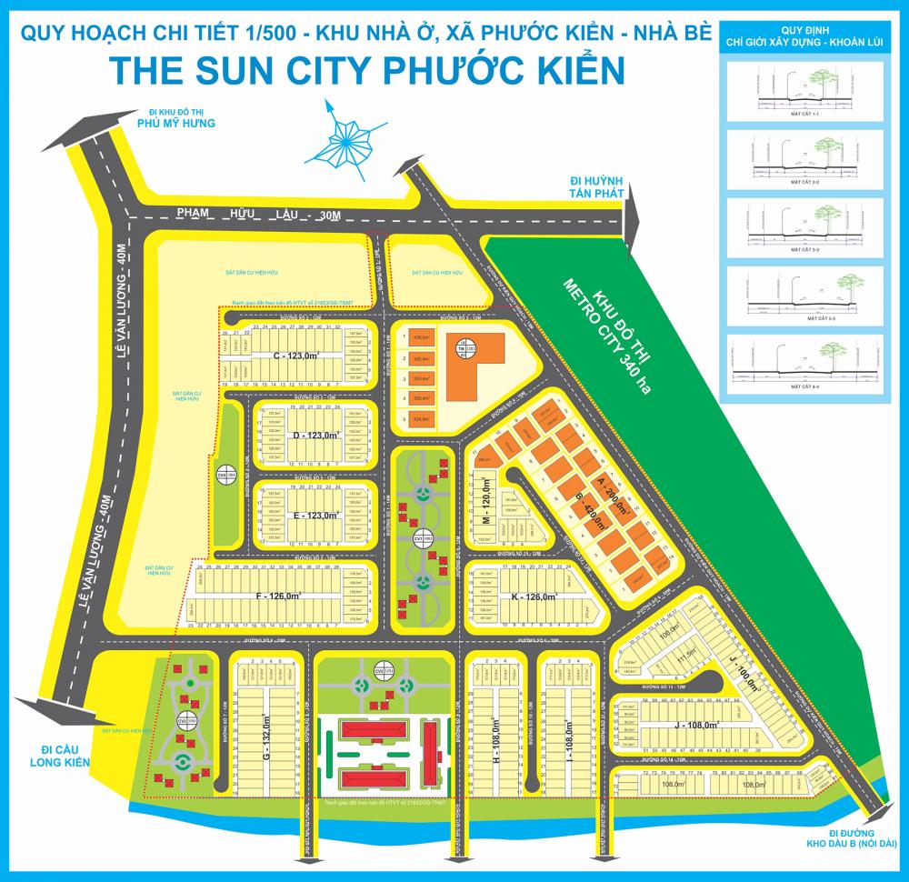 Chính chủ cần bán lô đất The Sun City Phước Kiển, 6,7 tỷ, 100m2, đẹp - giá tốt - nhiều tiện ích
