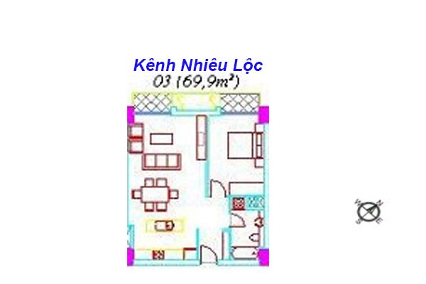 Bán căn hộ chung cư tại Horizon , Trần Quang Khải, 6,2 tỷ, 70m2-1PN-1WC đầy đủ nội thất nhà đẹp