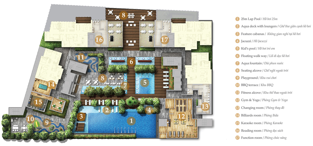 Cho thuê căn hộ cao cấp The Nassim - 4PN tầng cao, View trực diện sông