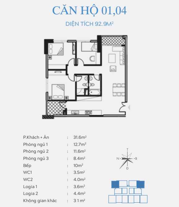 Cho thuê CC Smile Building, Nguyễn Cảnh Dị, Đại Kim, Hoàng Mai, 74 m2, 3pn 2vs, đồ cb, 11 tr/th