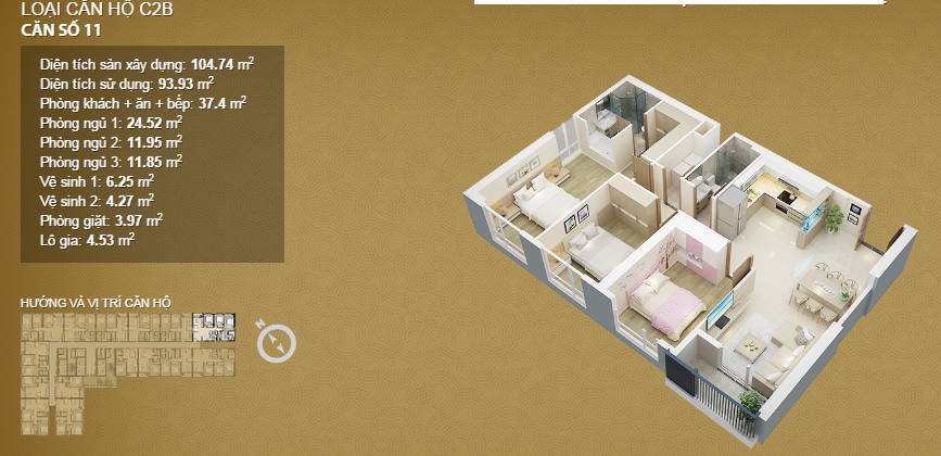 Bán căn hộ 95m2, cửa TN, hướng ĐB-ĐN, 3PN, VIEW HỒ tại Mỹ Đình Pearl 2 - Phú Đô, giá rẻ 12,9tỷ