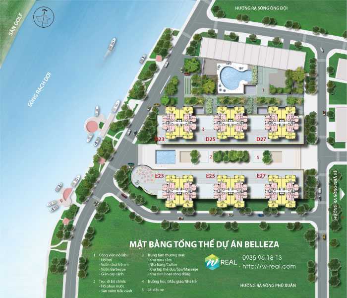 Hà 0917 987 *** bán CH Belleza giá tốt. 124m2, 3PN, 2WC giá 5.2 tỷ. Sổ hồng