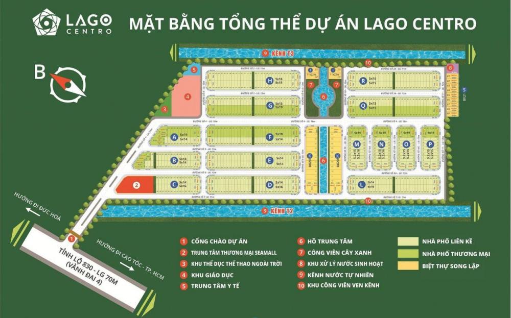 Chính chủ bán Lago Centro 70m2 giá 1.17 tỷ. Sổ hồng. Phí môi giới 2%