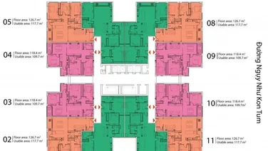Chính chủ bán căn góc 3PN full nội thất xịn diện tích 134,6m2 tầng đẹp view thoáng giá 9.69 tỷ HĐMB