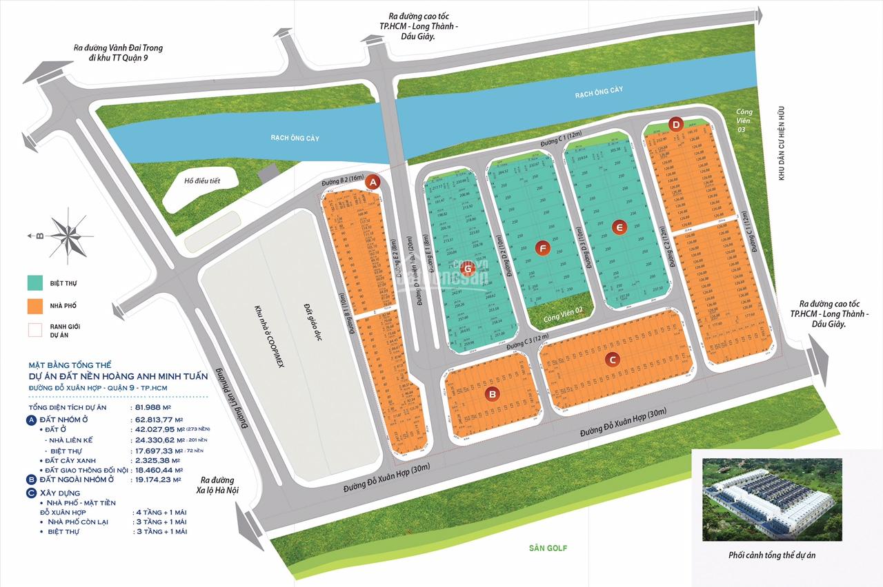 Cần bán lô A dự án Hoàng Anh Minh Tuấn, Quận 9, trục chính vào DA Phú Nhuận