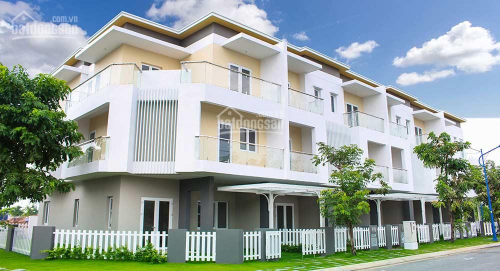 Nhà đẹp 5x19m2, 1 trệt 2 lầu, sổ hồng, nhìn hồ bơi - hướng mát - an ninh 0908 119 ***