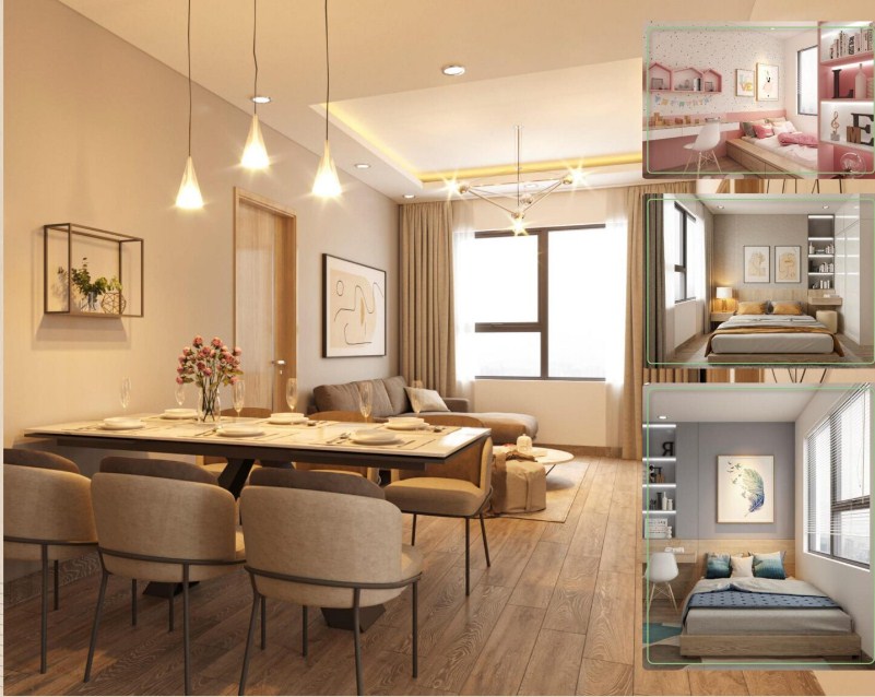 Cực hiếm duy nhất căn 3PN View Biển,View Thành phố có hỗ trợ vay 71m2 full nội thất đẹp mới Ken