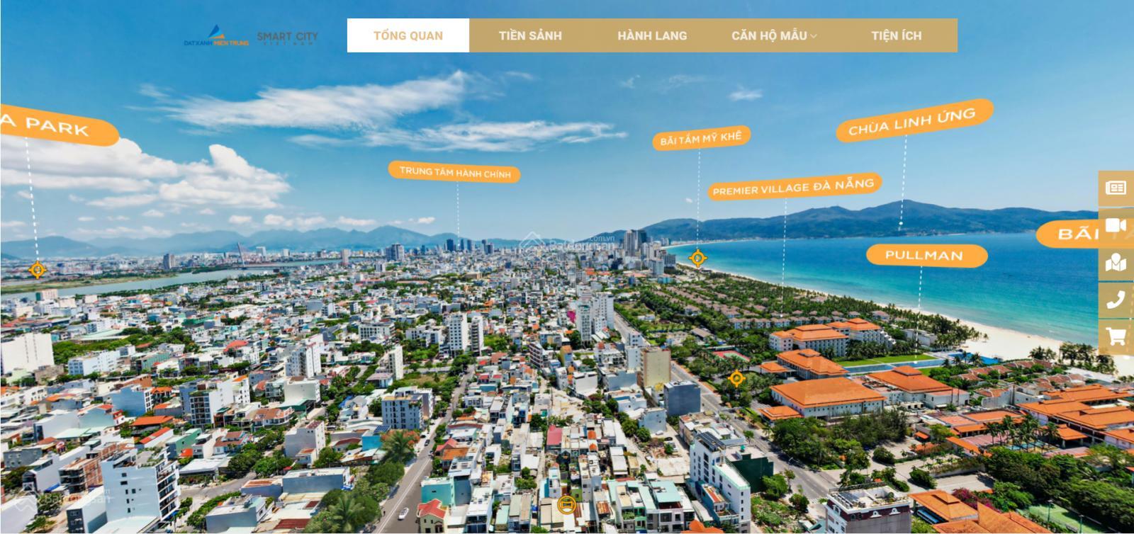 Siêu phẩm, cần bán căn hộ cao cấp 2PN tầng 16 view biển Mỹ Khê Đà Nẵng, sở hữu lâu dài 4,85 tỷ