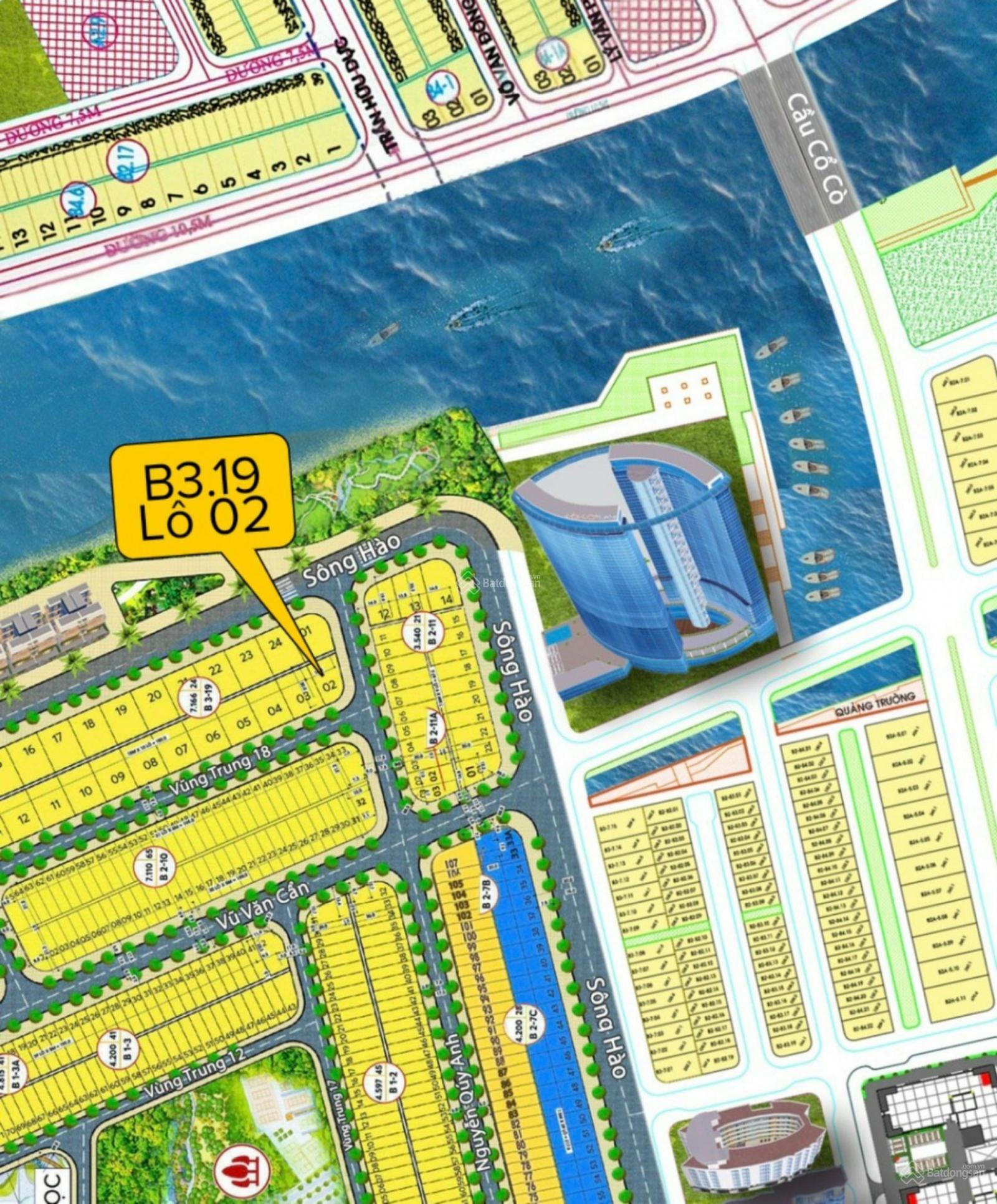 Cần bán lô góc biệt thự đường Vùng Trung 18 và Nguyễn Quý Anh, Ngũ Hành Sơn, Đà Nẵng, 233m2