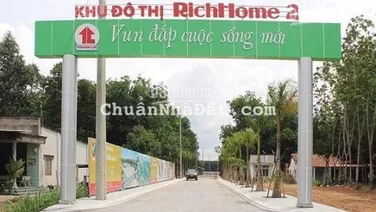 Kẹt tiền cần bán gấp lô đất sổ sẵn khu đô thị RichHome 2 ở Phường Hòa Lợi, TP Bến Cát, hỗ trợ vay