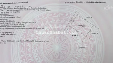 Bán 437.6m2, mặt tiền 17.5m tại thôn Mốc Định, xã Hồng Thủy, huyện Lệ Thủy, tỉnh Quảng Bình
