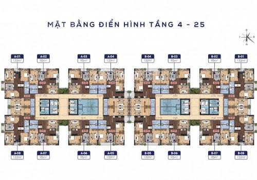 Bán căn hộ chung cư N01T1 Ngoại Giao Đoàn view hồ điều hòa. 50 - 62 triệu/m2