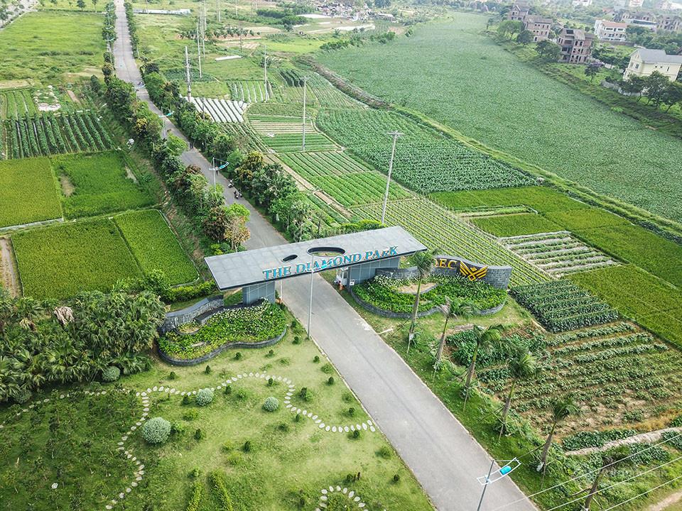 Cần bán 3 suất ngoại giao Diamond Park Mê Linh - Đường lớn, mặt tiền rộng 6m, giá 2tỷxx