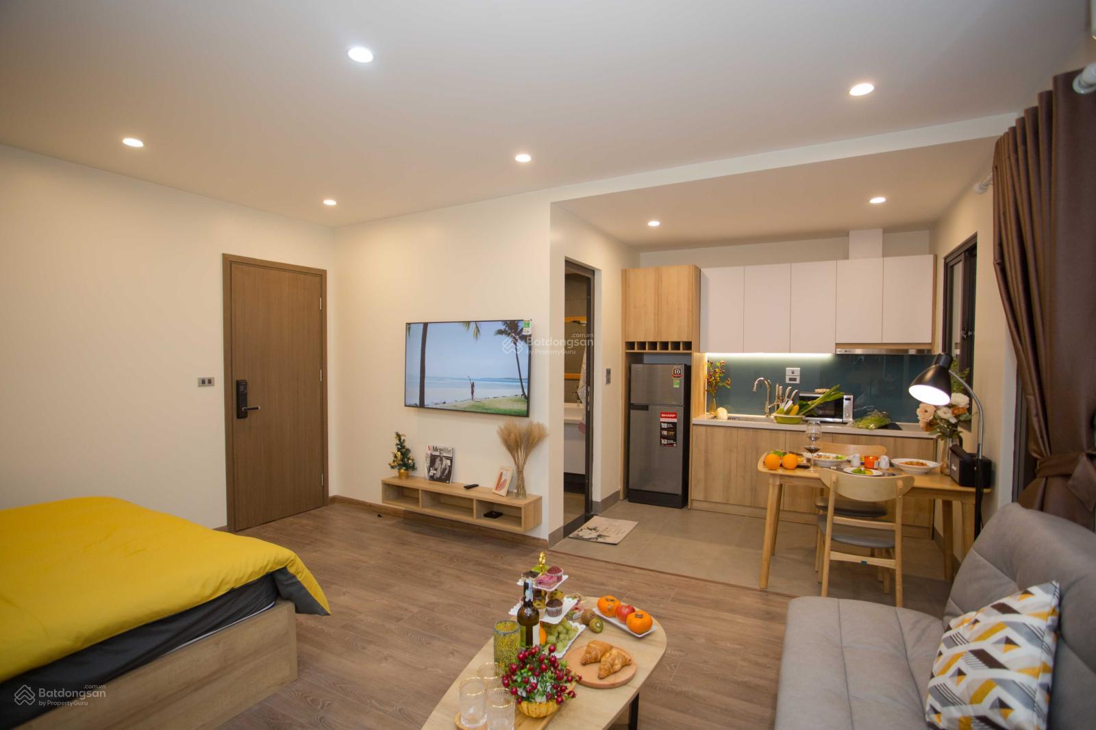 Cho thuê chung cư 38m2 ngay đường Láng, Nguyễn Khang đủ nội thất có PCCC đủ tiêu chuẩn. Giá 7tr5/th