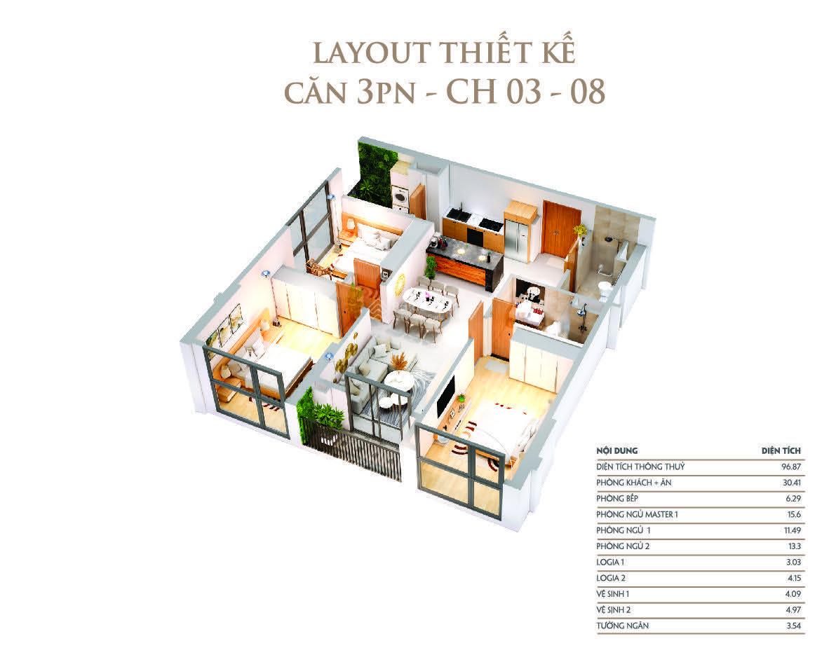 Chính chủ chuyển nhượng căn góc 3pn 96.87m2 tầng đẹp, view hồ dự án Khai Sơn City LH: 0981 649 ***