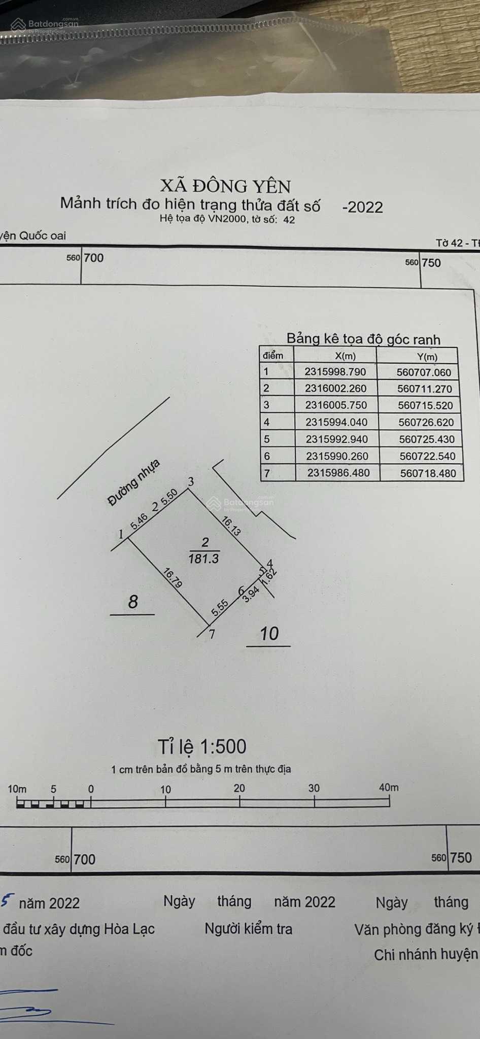 Chính chủ bán 181m2 ô góc full thổ cư mặt đường Yên Thái, xã Đông Yên, huyện Quốc Oai, Hà Nội