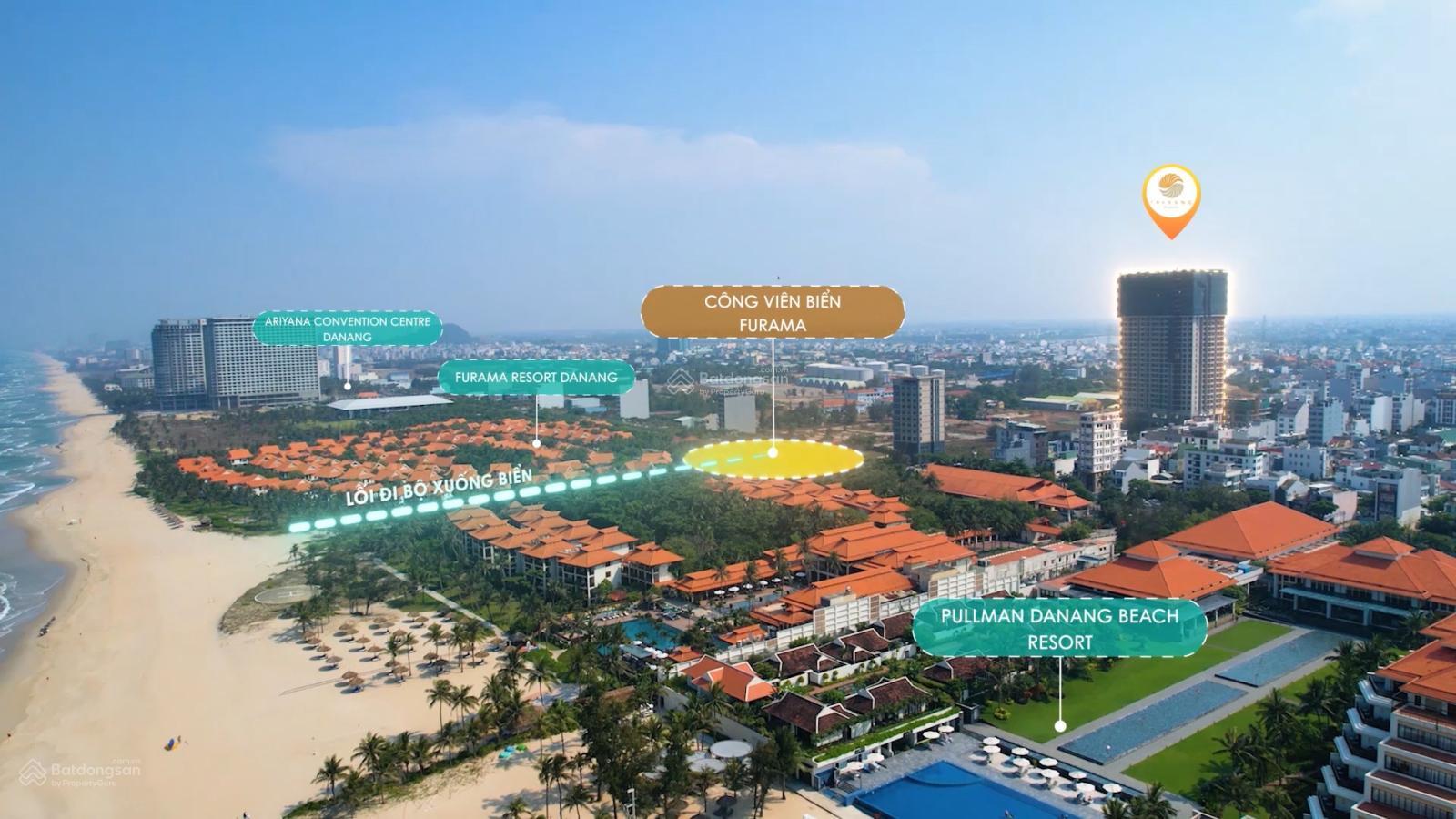 Siêu phẩm, cần bán căn hộ cao cấp 2PN tầng 16 view biển Mỹ Khê Đà Nẵng, sở hữu lâu dài 4,85 tỷ