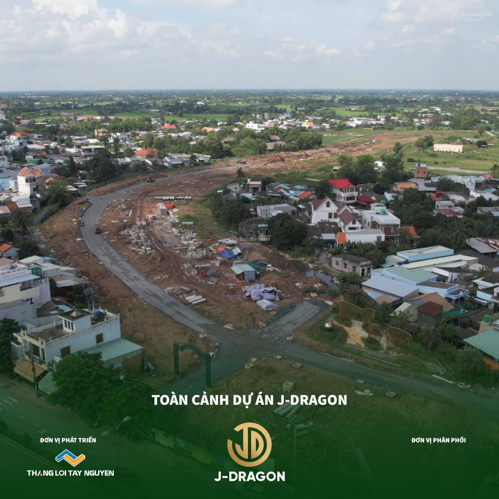 Đất khu đô thị Thắng Lợi J Dragon, chợ Thị Trấn Cần Đước, giá nội bộ " cực rẻ sổ hồng riêng