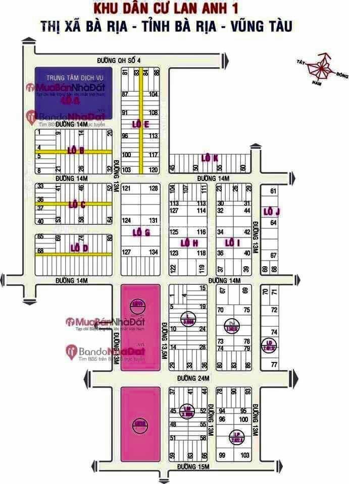 Bán đất dự án Lan Anh 1,2,5 và Lan Anh 1 mở rộng giá 1,5tỷ-2.1tỷ, mặt tiền Võ Văn Kiệt- Hương Lộ 2