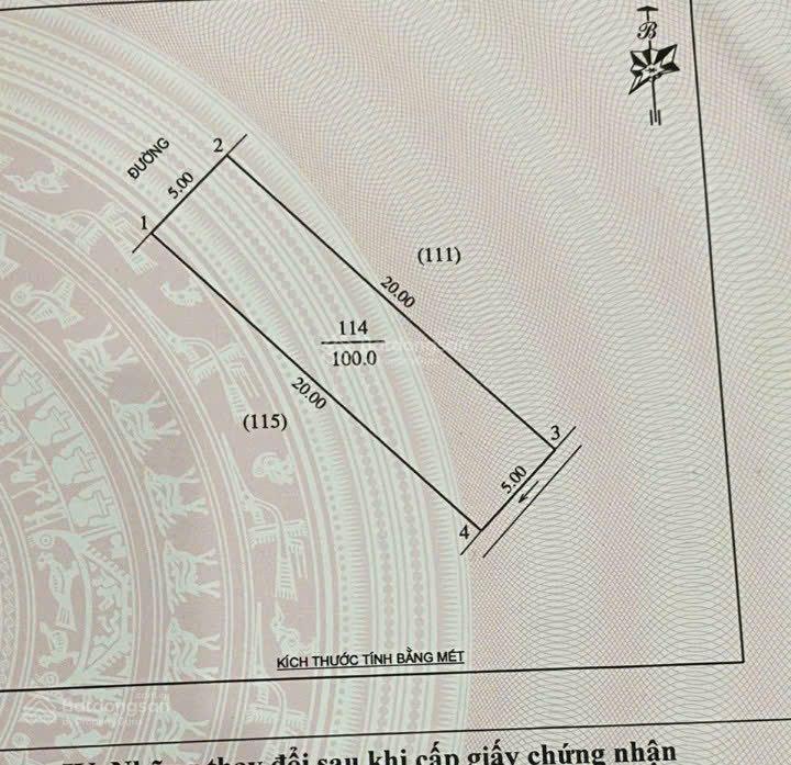 Bán đất lối 2 đường Trần Đình San (đường 8B) hướng Tây Bắc giá tốt nhất khu vực đối diện công viên