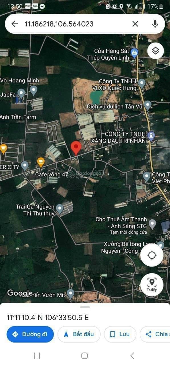 Bán đất xã Long Nguyên huyện Bàu Bàng tỉnh Bình Dương