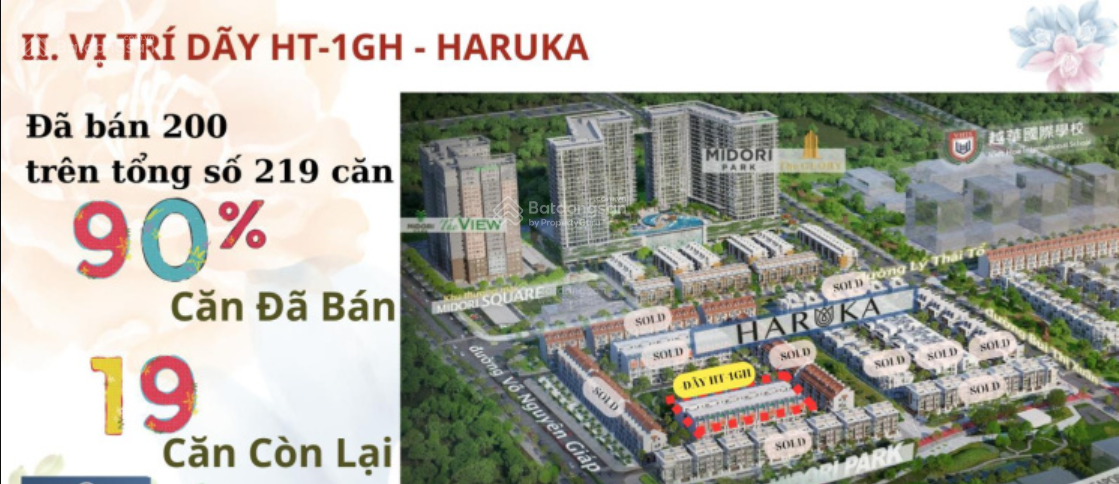 Nhà phố Nhật Bản - An ninh 24/7 - Diện tích 360m2 - Chỉ từ 9tỷ3 - TT 5 năm 0% lãi suất - 0972 889 ***