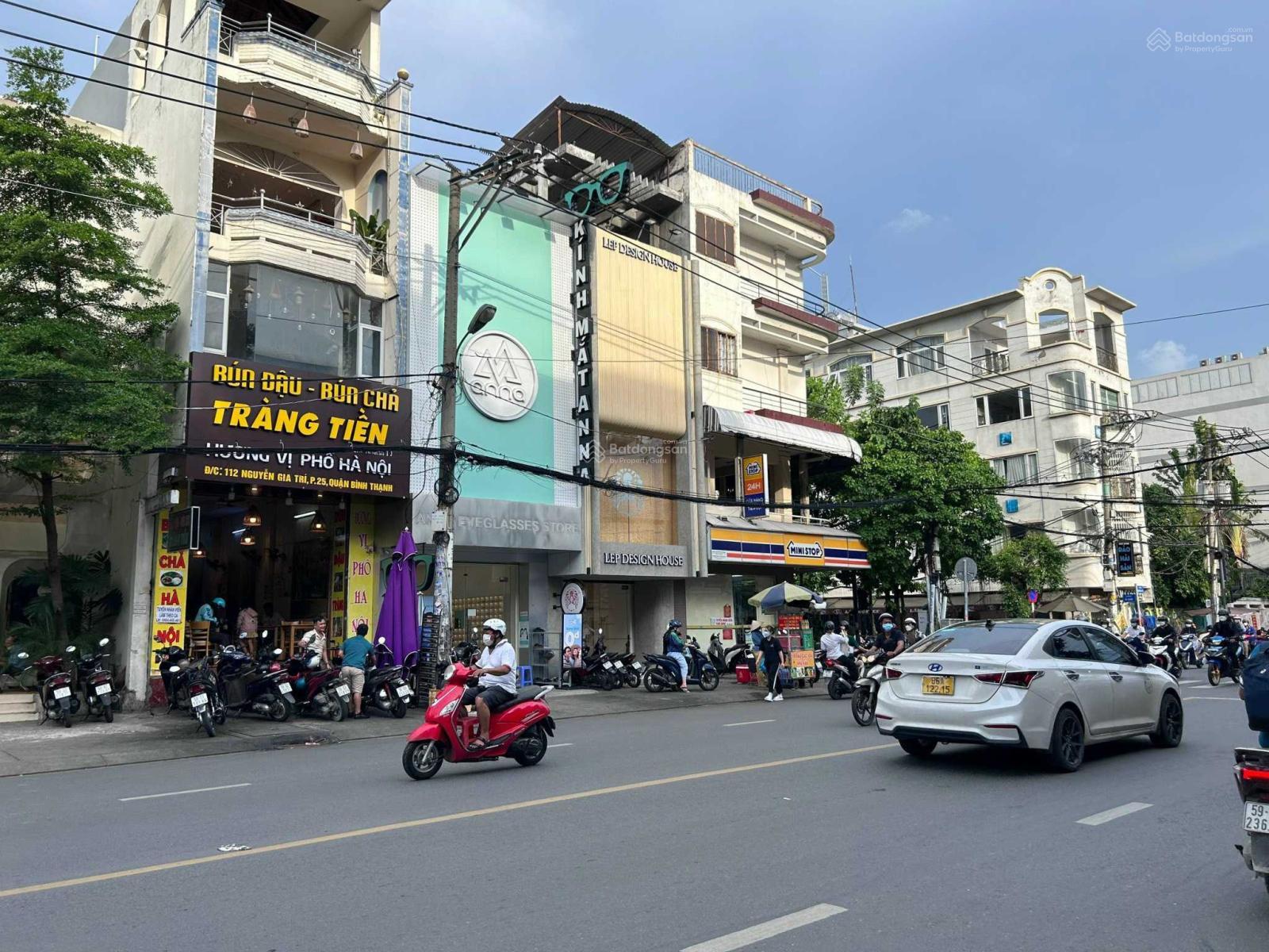 Cho thuê căn góc 2MT 80A Nguyễn Gia Trí, DT: 8x20m, trệt, 2 lầu trống suốt, giá 100 triệu/tháng