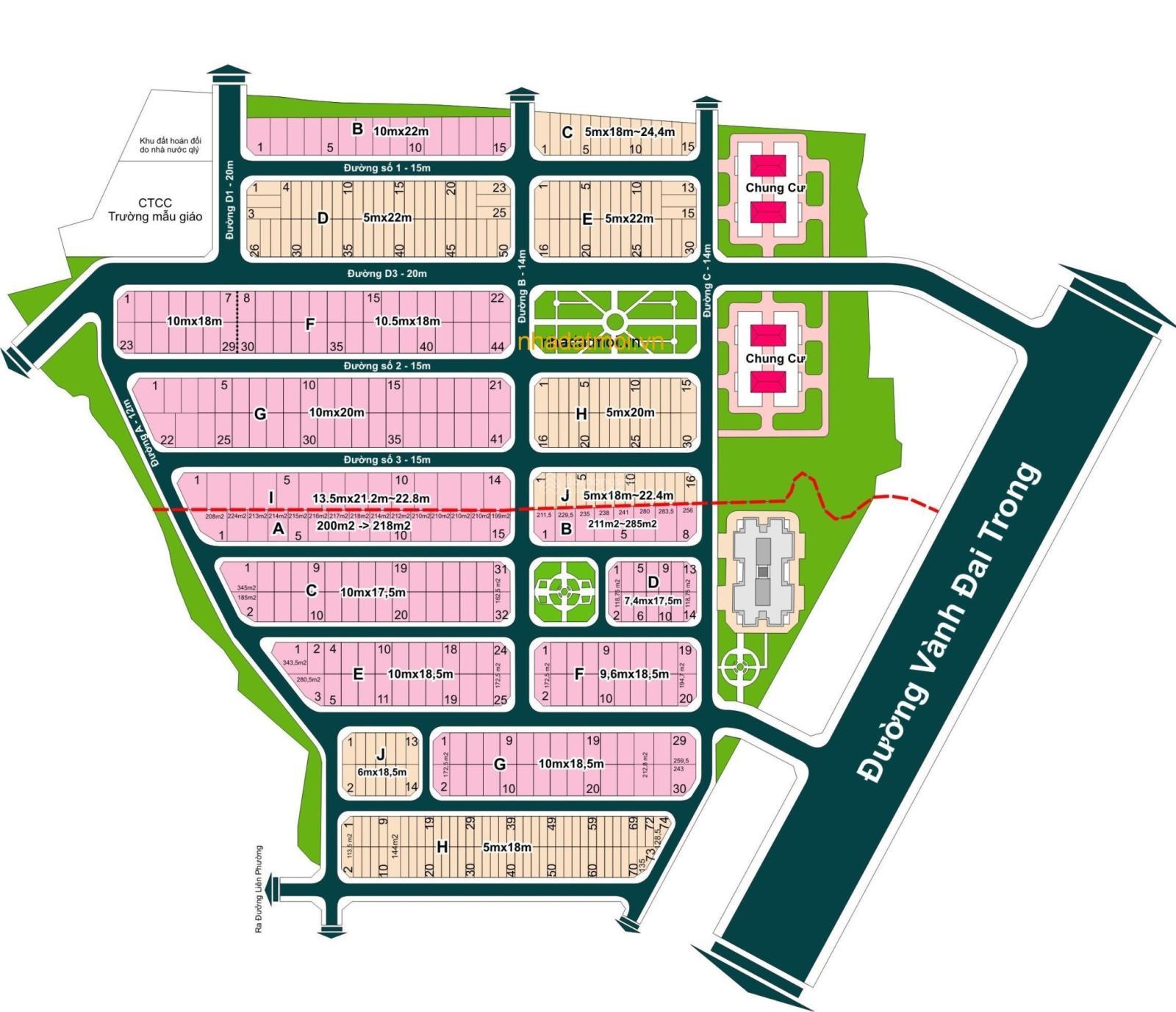 Bán nhanh lô đất 122m trục đường 15m khu Hưng Phú giá tốt