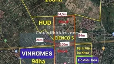Bán đất nền liền kề biệt thự Cienco 5 H Mê Linh, cạnh KĐT Sun group Mê Linh. 0988 821 *** Mr Long