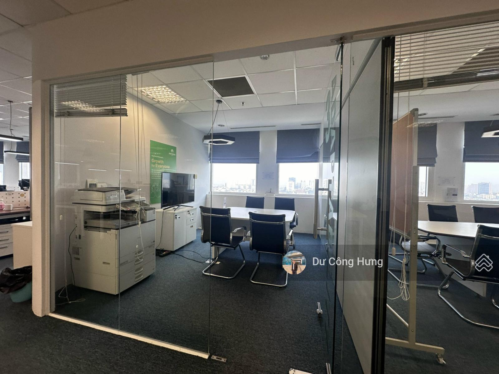 BQL cho thuê sàn VP sẵn phòng ban nội thất tại tòa Indochina Xuân Thủy: 70m2 - 1300m giá 300k/m2/th