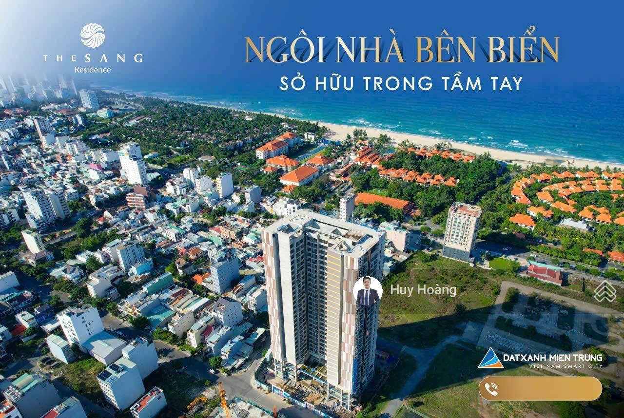 Bán căn hộ 2PN The Sang Residence view trực diện biển Mỹ Khê, nội thất cao cấp, sở hữu lâu dài