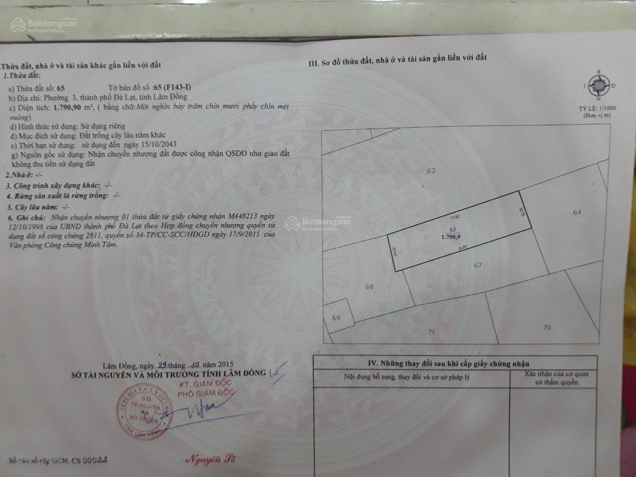 Cần bán đất mặt tiền đèo Mimosa