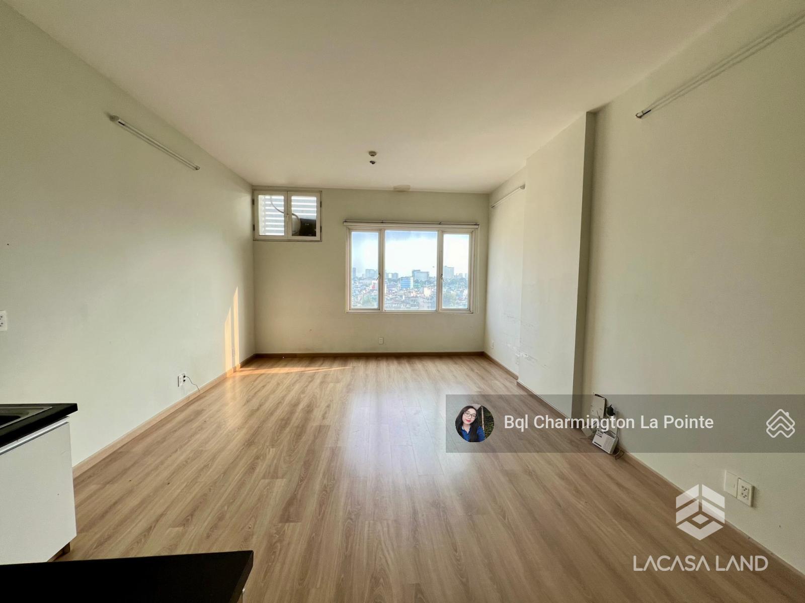 BQL Charmington La Pointe cho thuê Officetel (ở - làm VP) 31m2 - 200m2 nhà trống - full từ 9tr