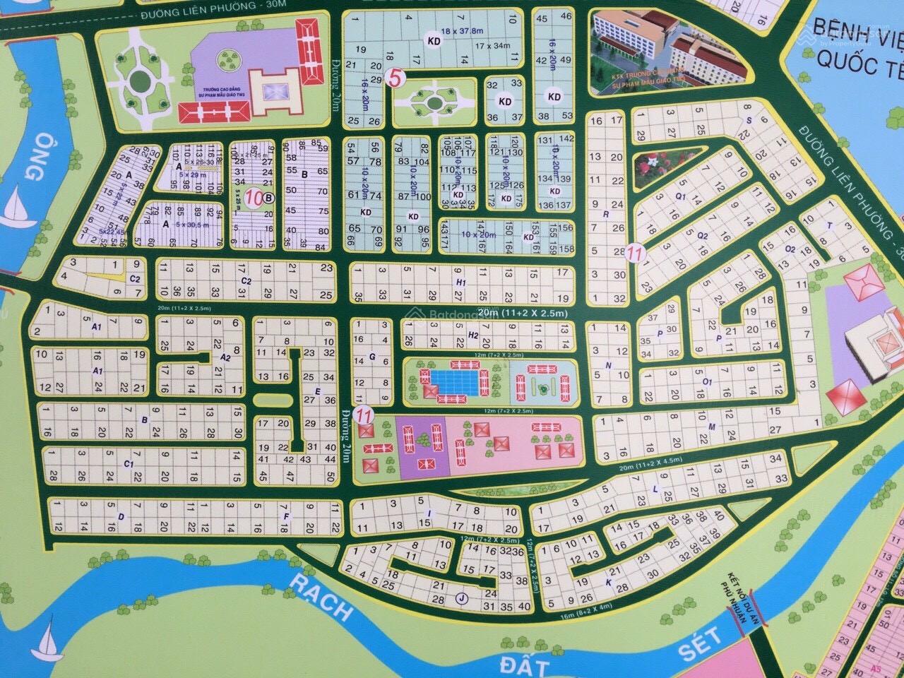 Dãy Q2 15x18= 270m2, trục chính dự án đường 20m, giá 110 tr/m2