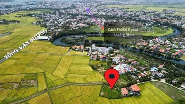 Bán thửa đất siêu hiếm, 3 mặt view lúa ở TP Hội An - diện tích rộng khó tìm - Có 1.049m2 đất ở