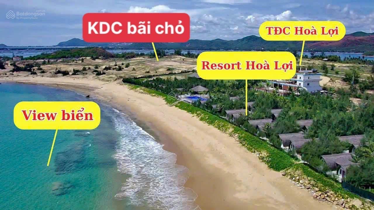 Đất đấu giá full thổ cư view biển cạnh resort Hoà Lợi - TX. Sông Cầu - chỉ 6tr/m2 DT: 161m2