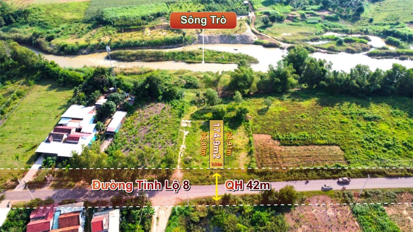 Chính chủ cần bán gấp đất mặt tiền ĐT8 Diên Khánh QH 42m2 full thổ sau giáp sông giá tốt