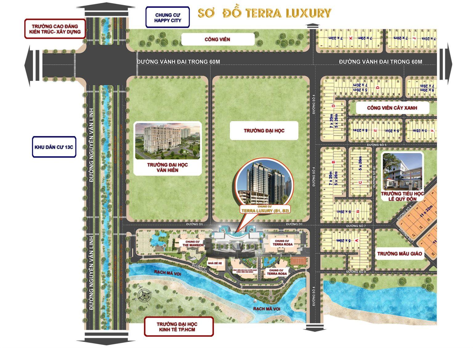 HOT! Căn hộ cao cấp Terra Luxury. 2PN 2WC, 69m2. Giá 3,8 tỷ (bao gồm VAT, chưa trừ chiếc khấu)