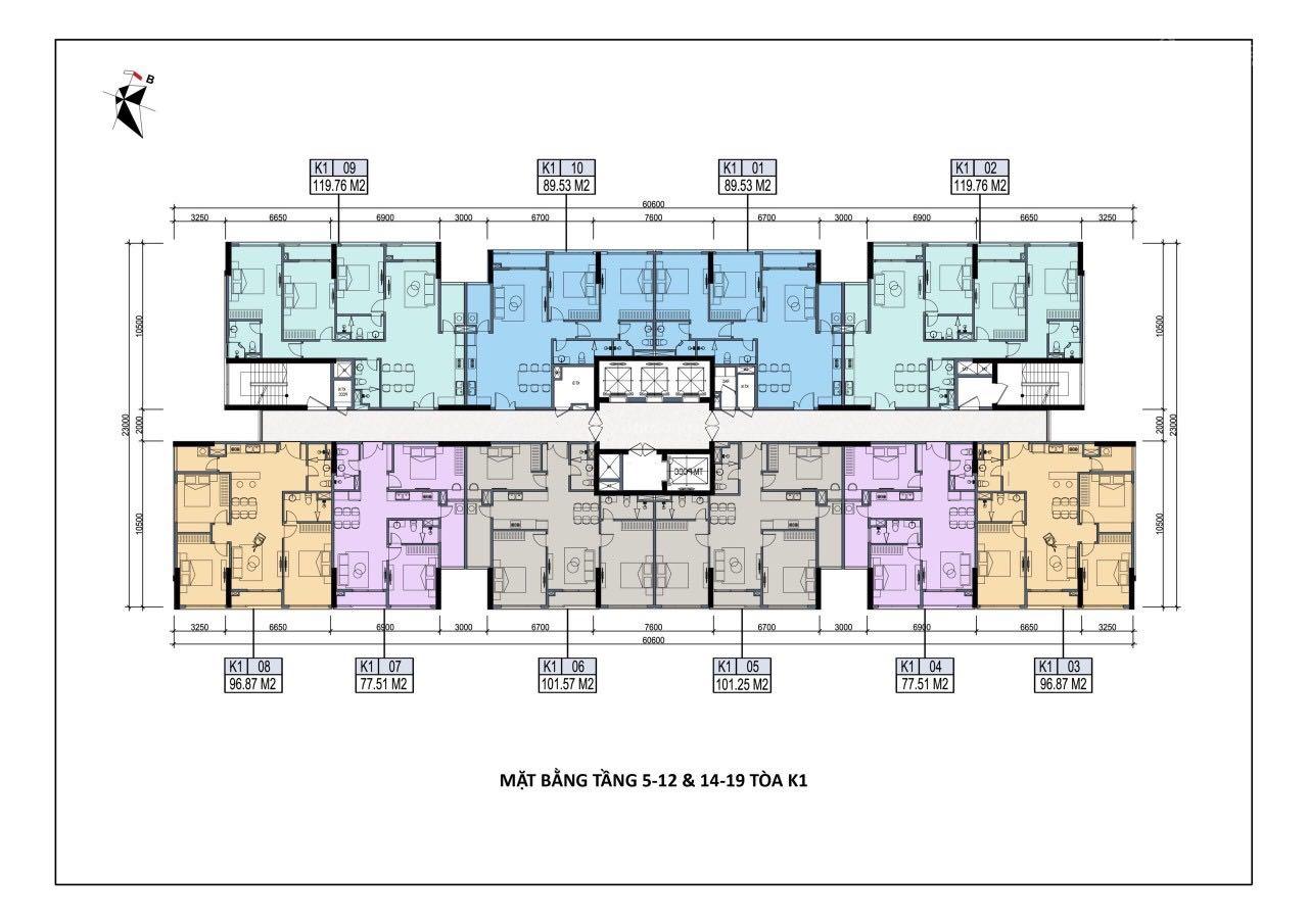 Chính chủ nhượng căn 2PN 77.51m2 view hồ dự án Khai Sơn City giá 5.4 tỷ LH: 0981 649 ***
