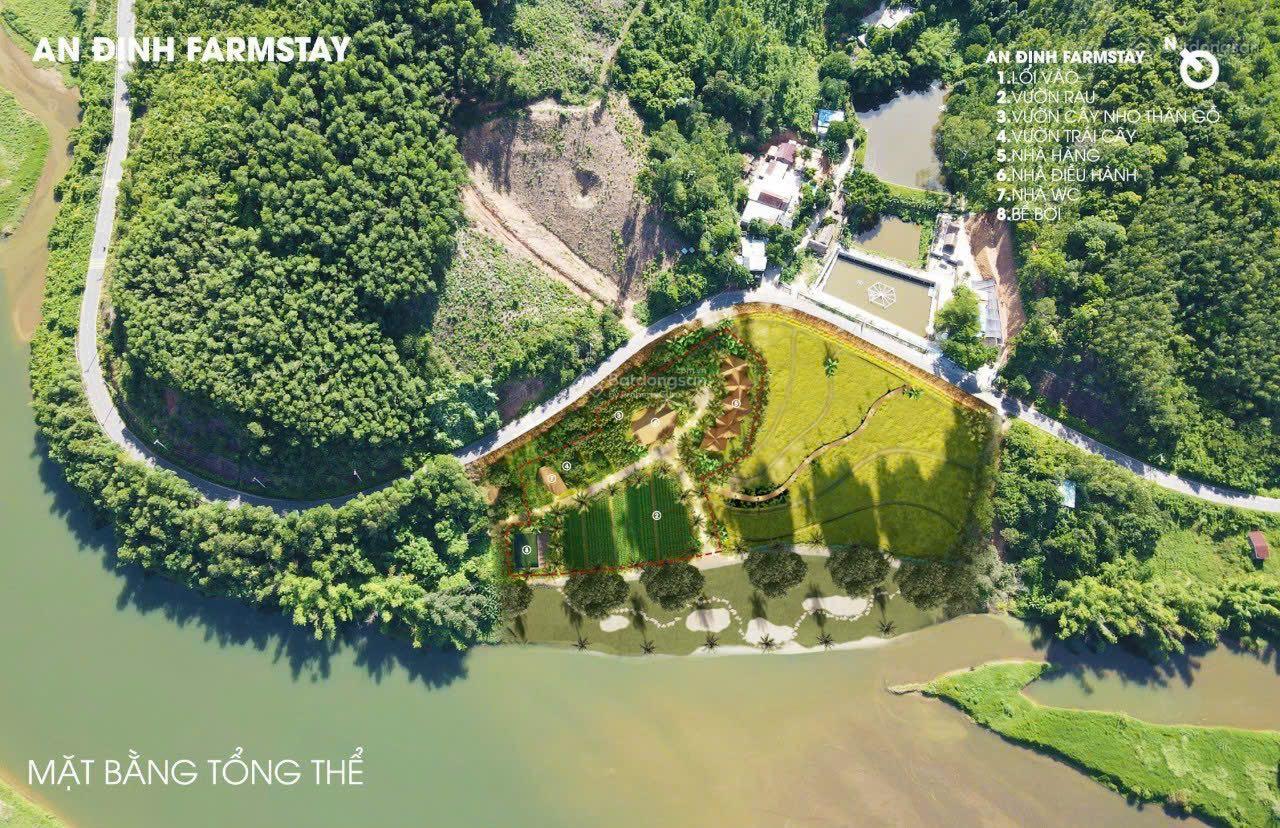 Cần bán khu sinh thái rộng 20.000m2. View sông Cu Đê Hòa bắc trãi dài 200m