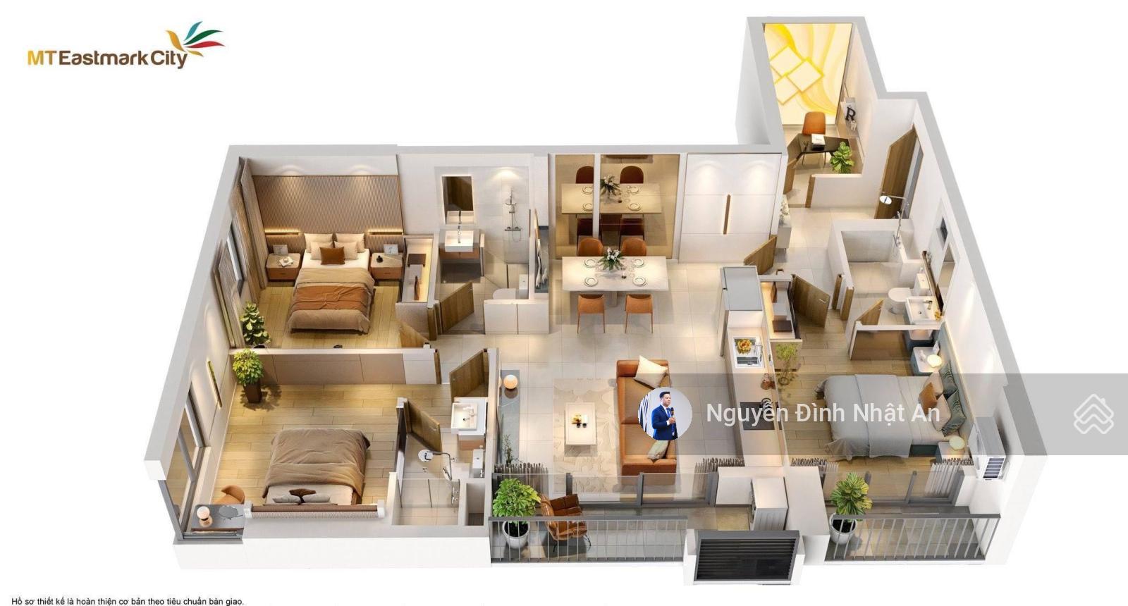 Chính chủ bán nhanh căn 3PN 95,7m2 giá tốt nhất thị trường chỉ 4,1 tỷ BTP LH 0935 015 *** Nhật An