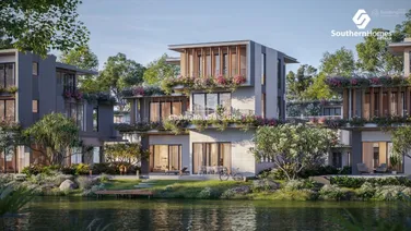 Suất ngoại giao biệt thự khoáng nóng Onsen Villa 2 mặt tiền sông, trực tiếp CĐT Eco Park