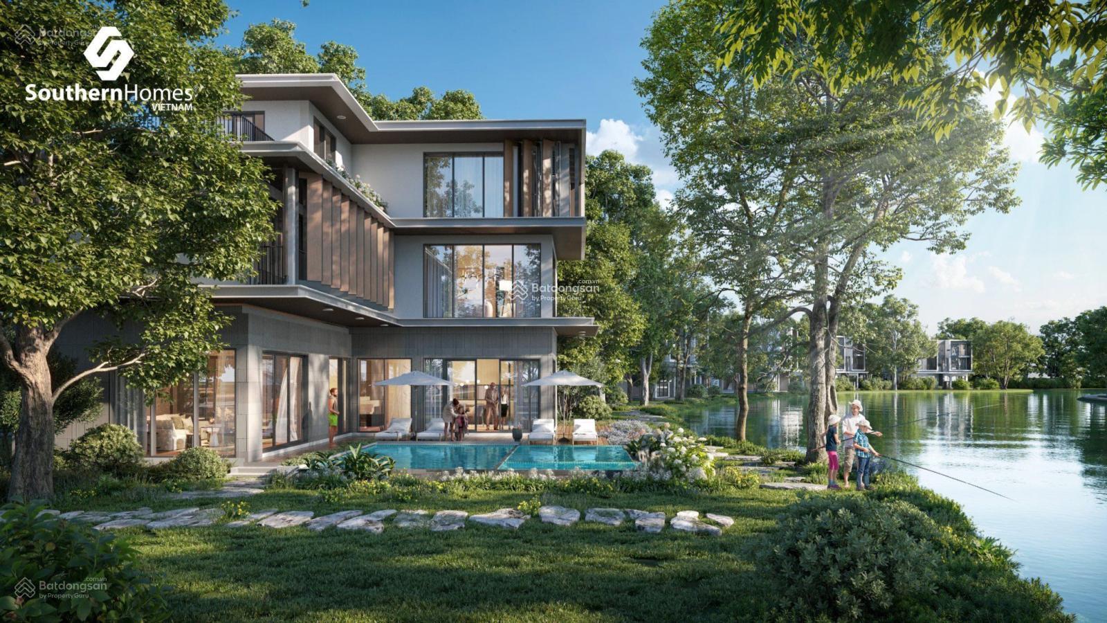Suất ngoại giao biệt thự khoáng nóng Onsen Villa 2 mặt tiền sông, trực tiếp CĐT Eco Park