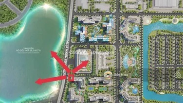 Chính chủ gửi bán gấp căn góc 3PN + 2VS 72m2 tòa R1.03 The Zenpark, view hồ điều hòa và bể bơi Ruby