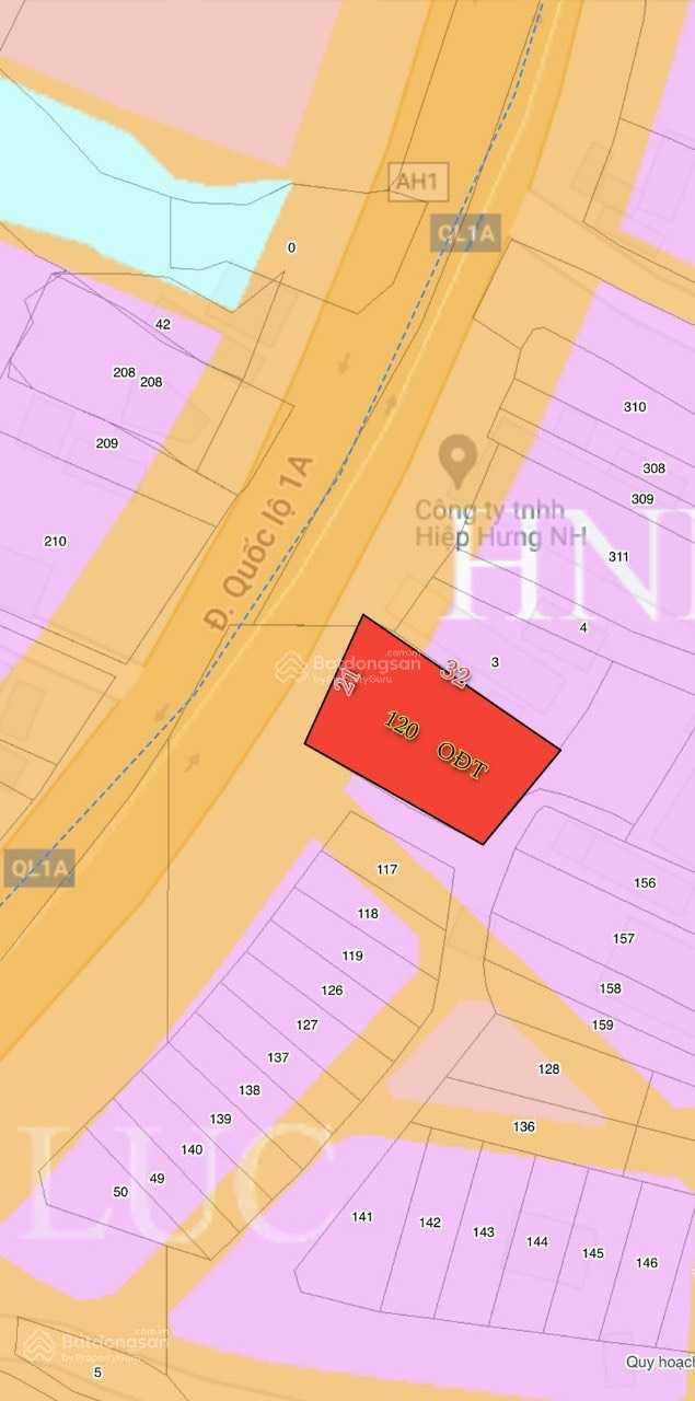 Cần bán đất mặt tiền Quốc Lộ 1A trung tâm thị xã Ninh Hòa