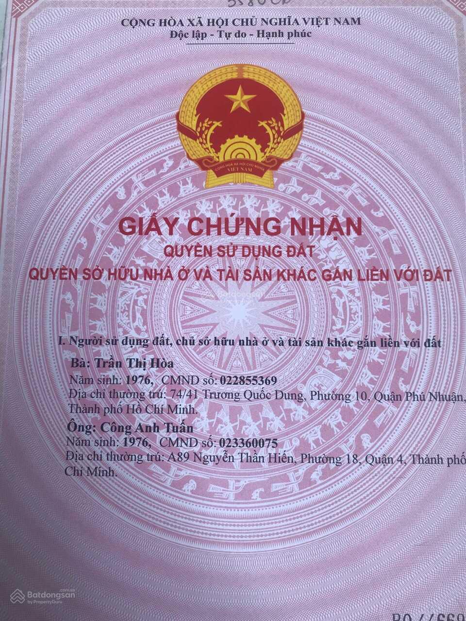 Bán nền nhà phố KDC Cảng SG Phú Xuân, DT 117.5m2 đường 12m, giá 65tr/m2 sổ cá nhân, LH 0984 975 ***