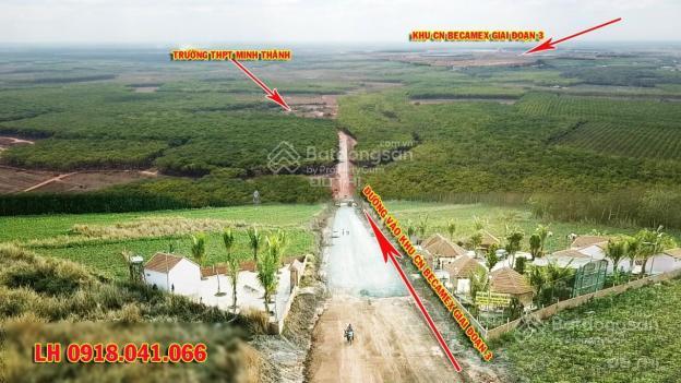 Bán gấp đất 816m2 nền hai mặt tiền ngay KCN Chơn Thành giá 620 tr ngang 35m