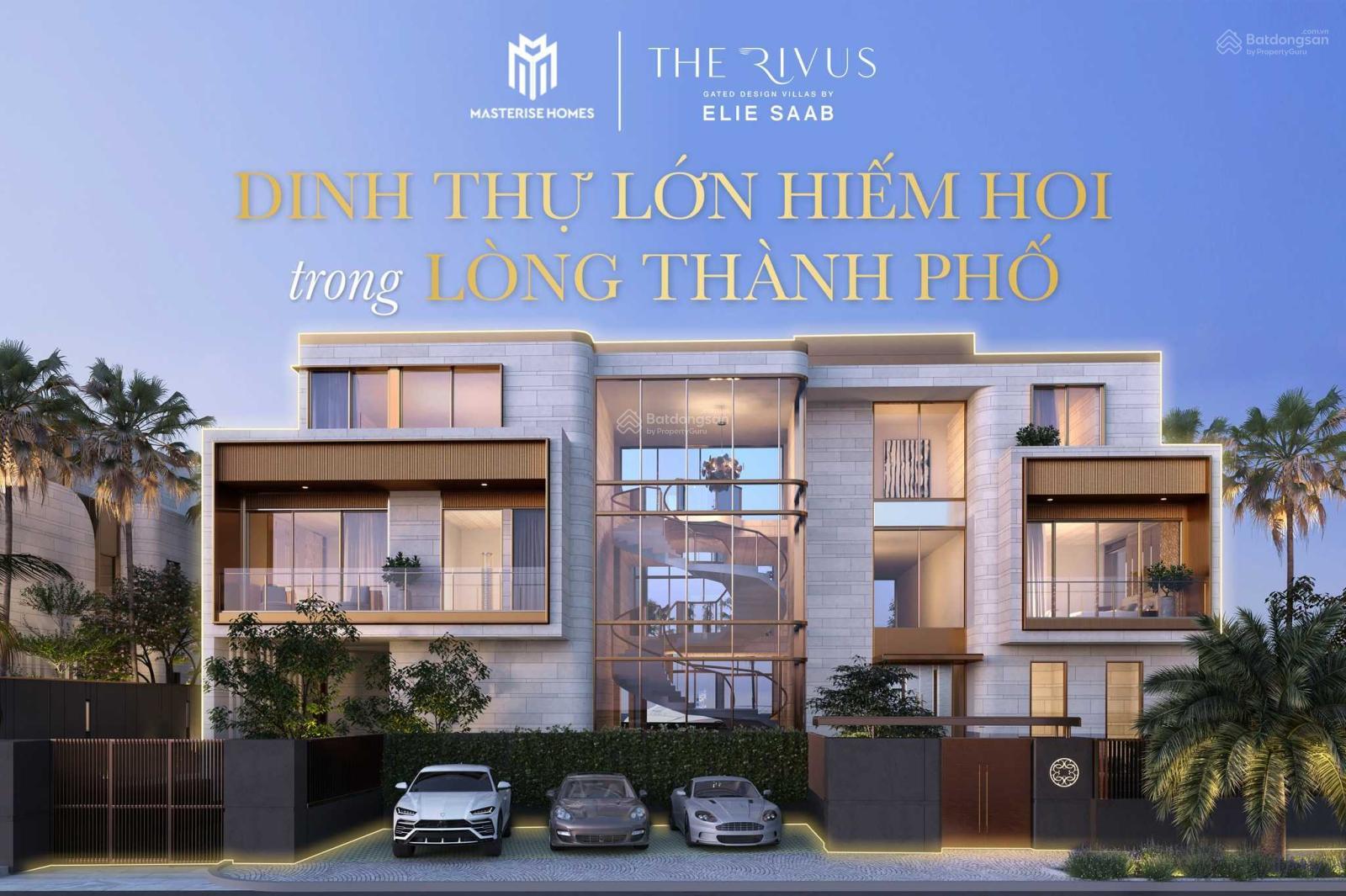 Bán dinh thự mặt sông The Rivus tại TP HCM, NH cho vay 100% Miễn TT gốc lãi, 0903 164 ***