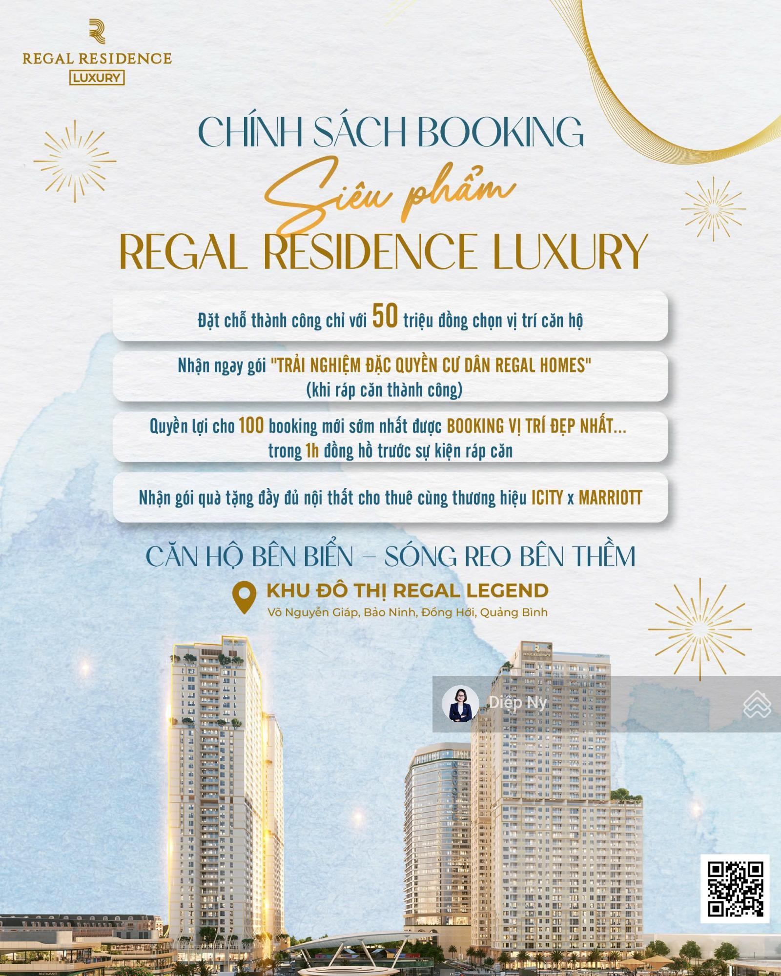 Ra mắt căn hộ view biển 5 sao đầu tiên Quảng Bình - Regal Residence Luxury 40 tầng, sở hữu lâu dài